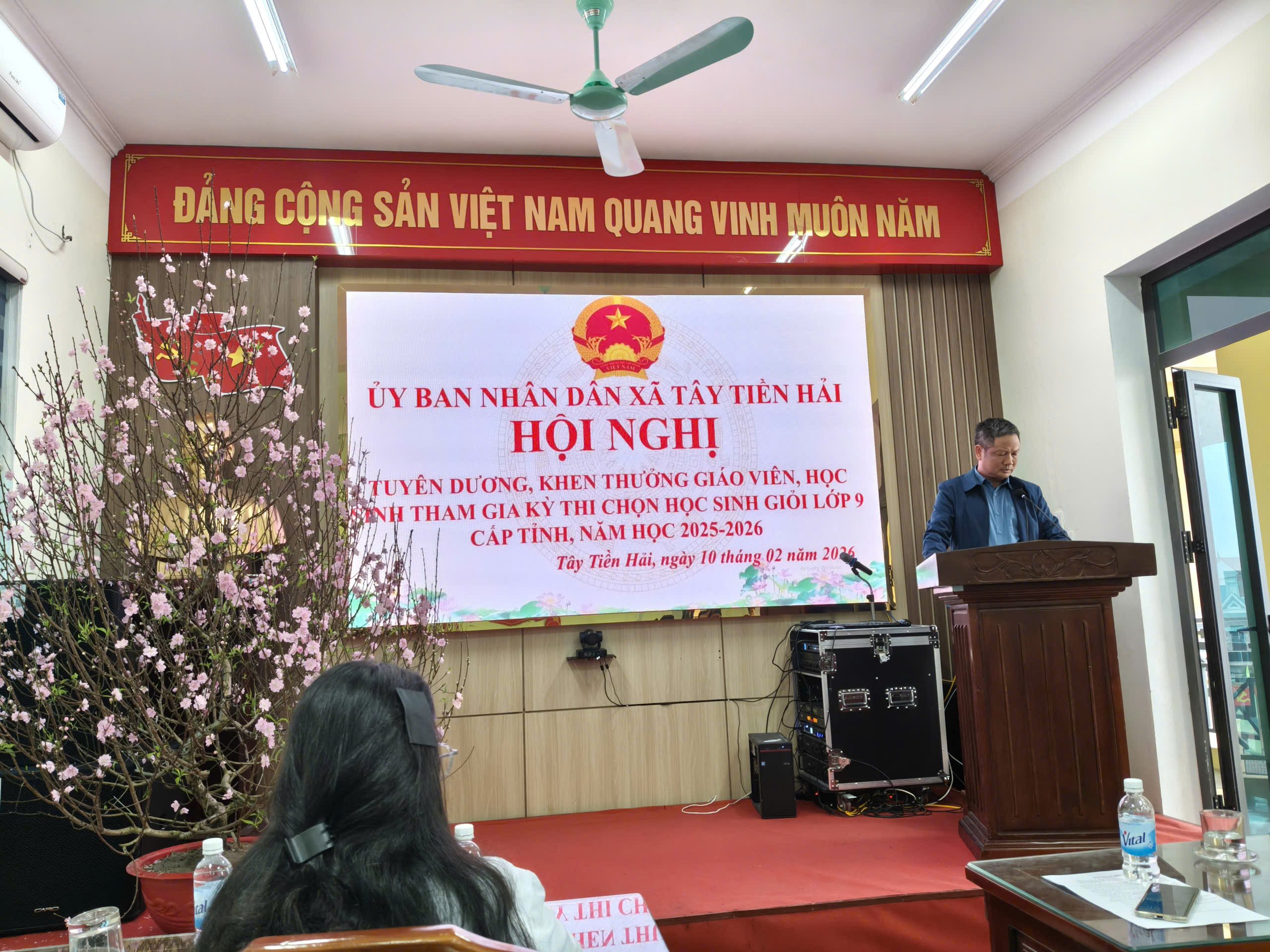 Hội nghị biểu dương học sinh giỏi cấp tỉnh lớp 9 năm học 2025-2026.