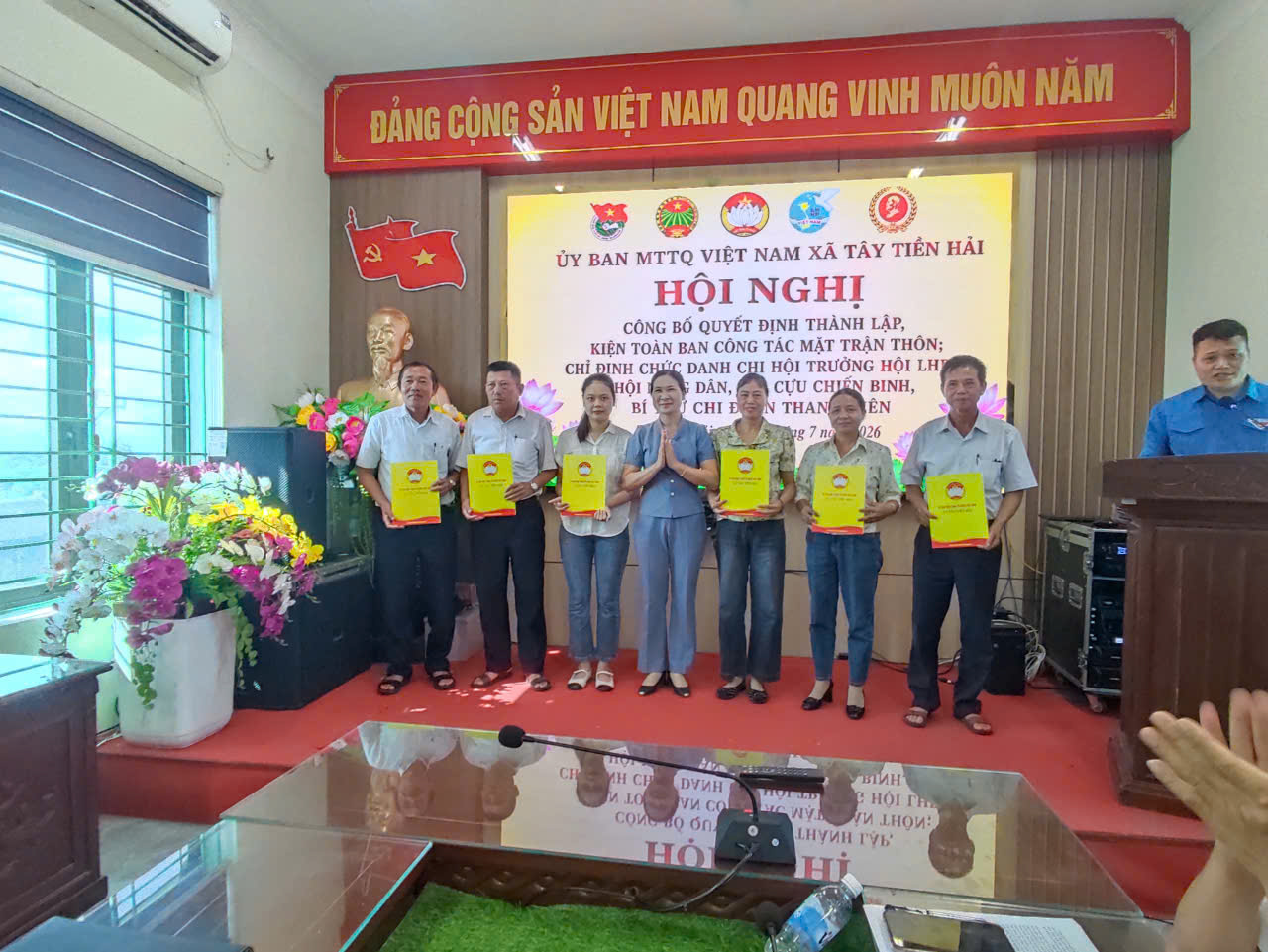 Ủy ban MTTQ xã Tây Tiền Hải sơ kết 01 năm thực hiện mô hình tổ chức bộ máy chính quyền địa phương 2 cấp