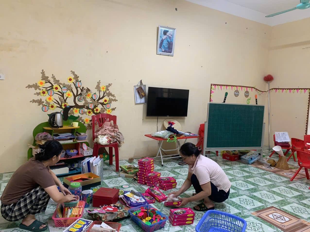 Trường Mầm non Tây Tiền Hải chuẩn bị các điều kiện khai giảng năm học mới