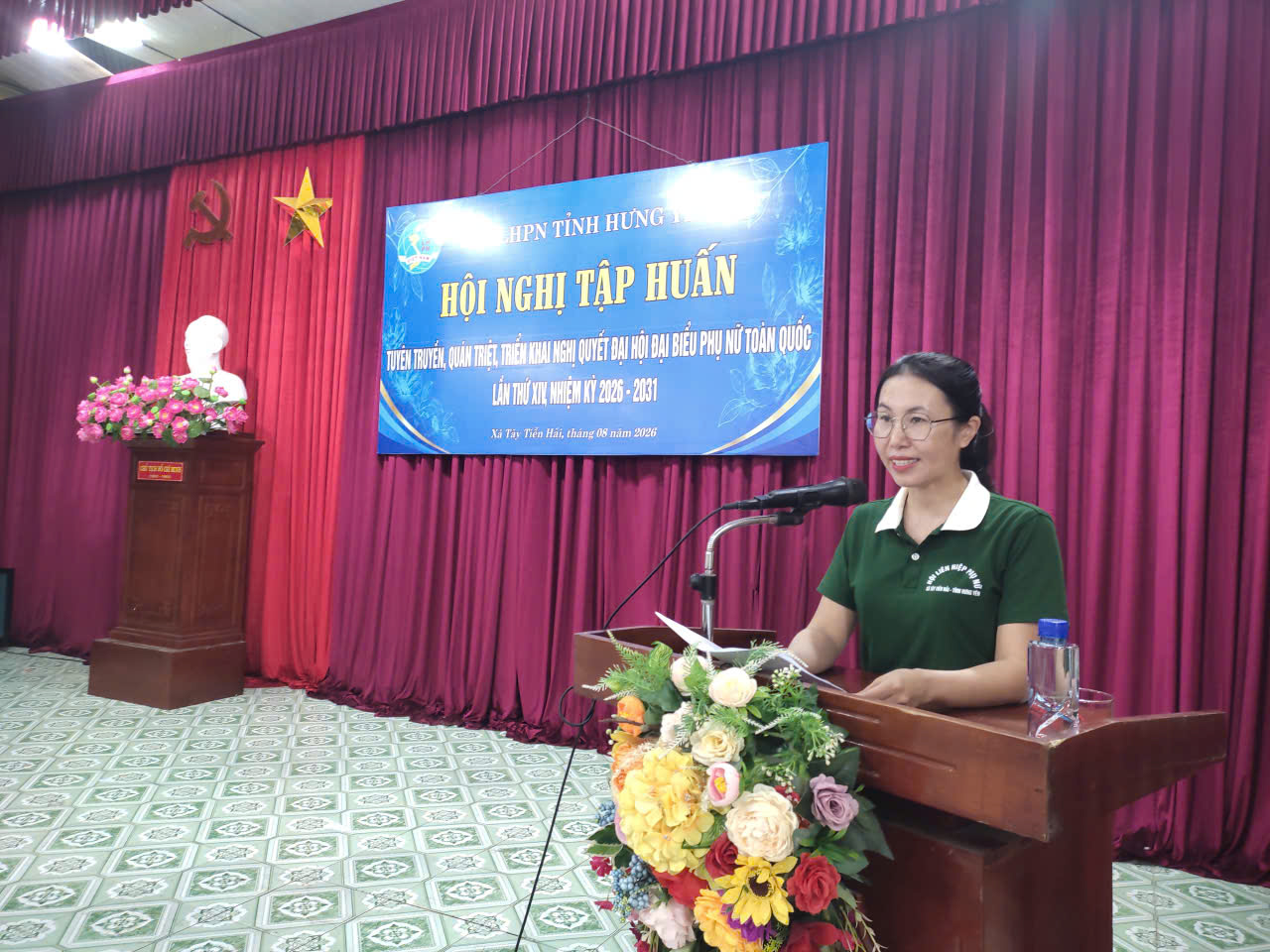 Hội LHPN Tây Tiền Hải tập huấn, quán triệt Nghị quyết Đại hội đại biểu Phụ nữ toàn quốc lần thứ XIV.