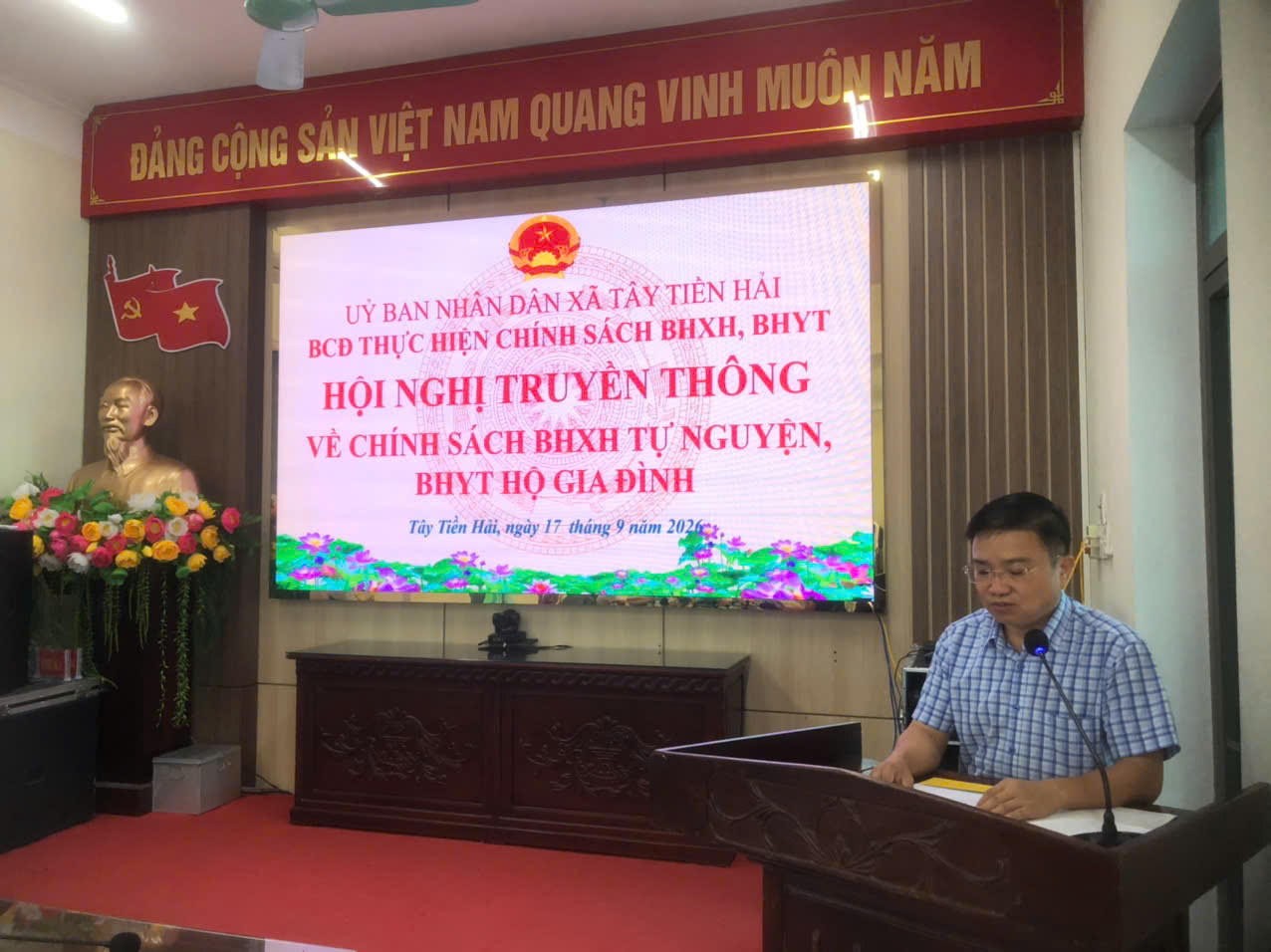 Tây Tiền Hải đẩy mạnh truyền thông chính sách BHXH tự nguyện, BHYT hộ gia đình