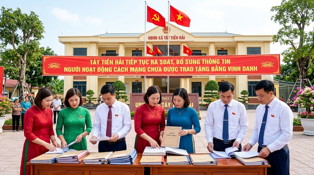 Tây Tiền Hải tiếp tục rà soát, bổ sung thông tin người hoạt động cách mạng chưa được trao tặng Bằng vinh danh