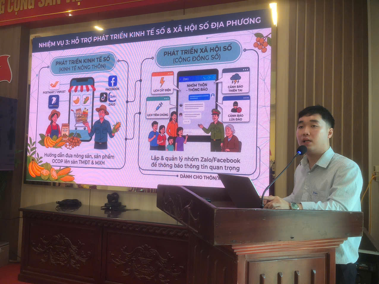Tây Tiền Hải tập huấn chuyển đổi số, nâng cao kỹ năng số cho cộng đồng