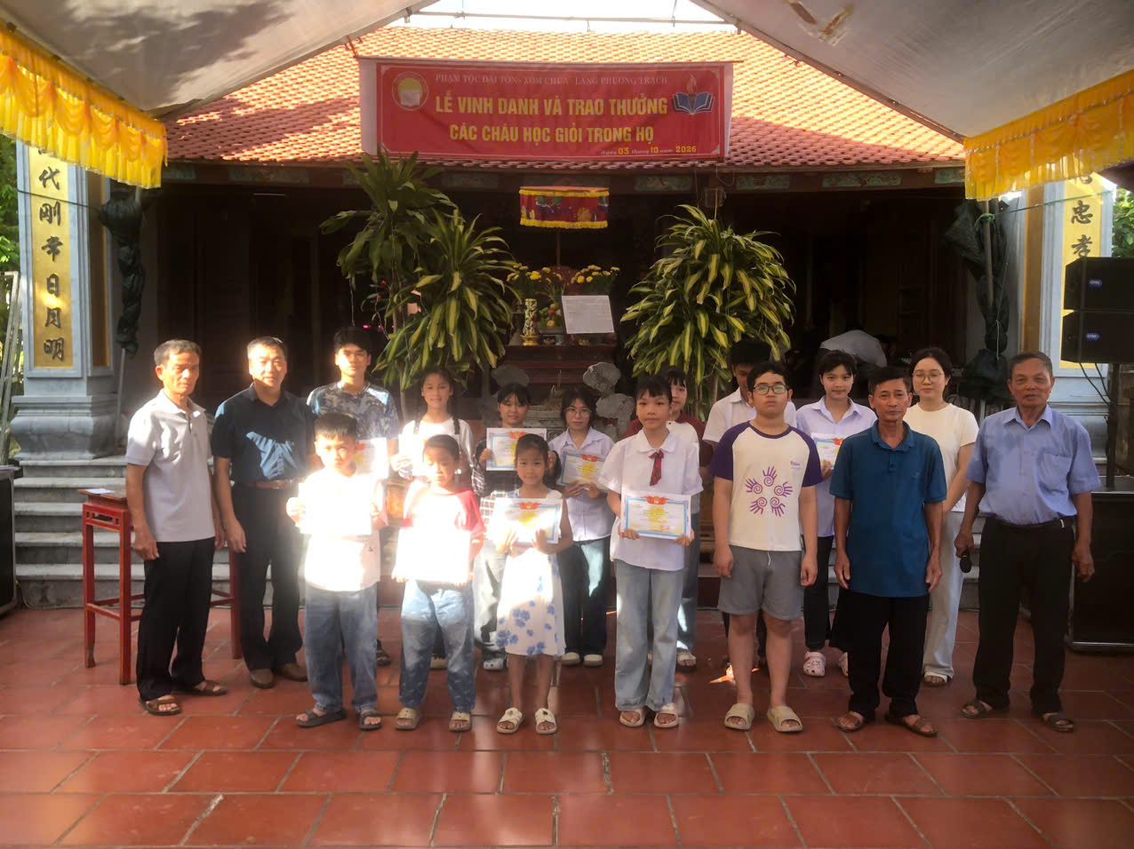 Họ Phạm thôn Phương Trạch duy trì truyền thống khuyến học, khuyến tài
